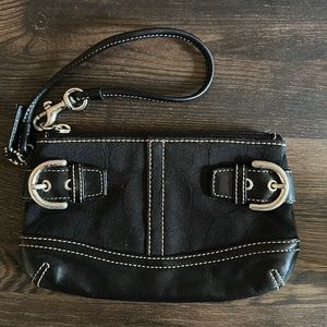Coach, black, wristlet